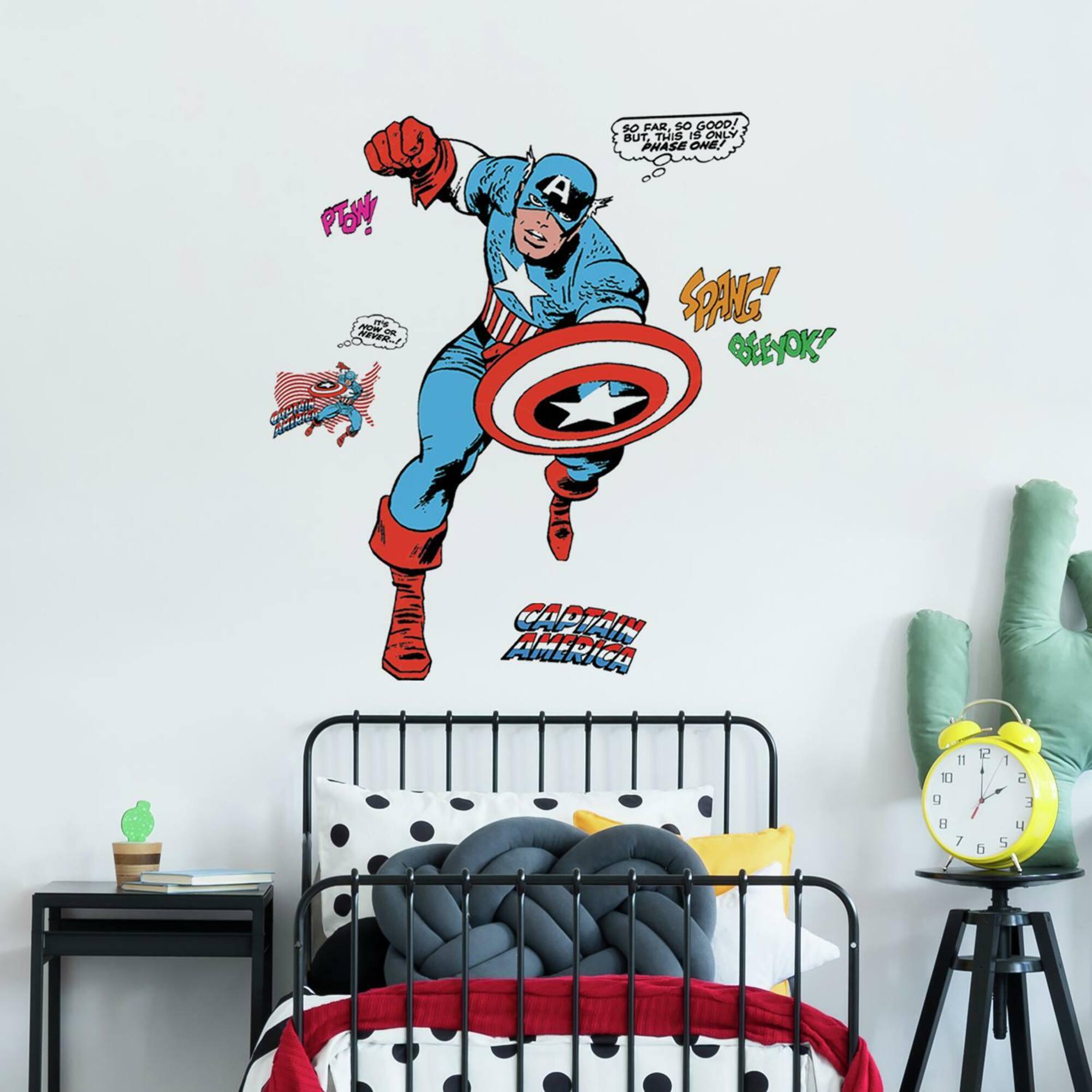 RoomMates Marvel Classic Captain America Comic Peel & Stick Giant Wall Decal